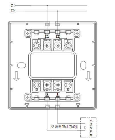 四川四川海湾消防GST-LD-8300B输入模块常开无源触点接线图