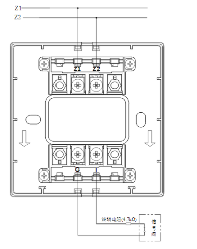四川海湾GST-LD-8300B输入模块常闭无源触点接线图