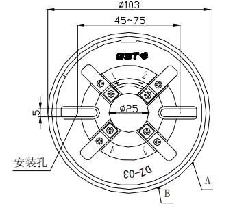 DZ-03定位底座 四川海湾底座